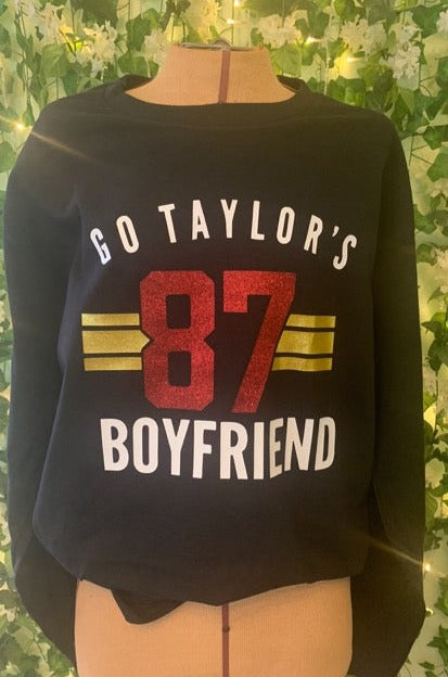 "Go Taylor's Boyfriend 87" Sweatshirt