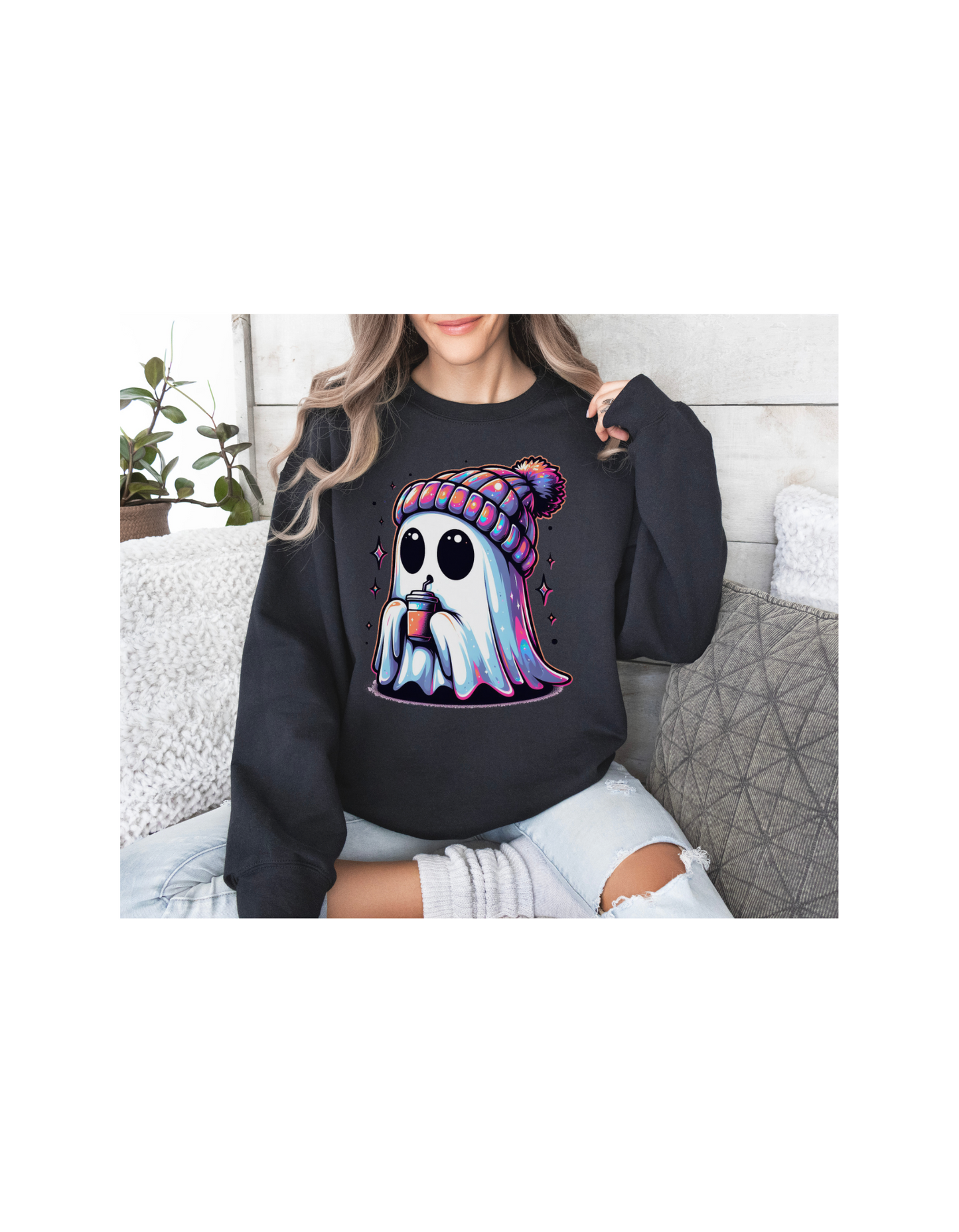 Coffee loving ghostie Sweatshirt