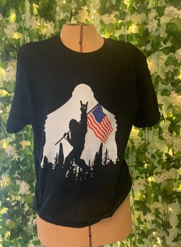 Patriotic Bigfoot T-Shirt